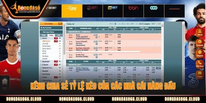 tỷ lệ kèo bongdaso 66