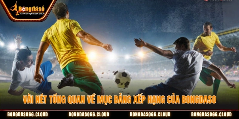 mục bảng xếp hạng Bongdaso